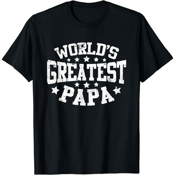 World's Greatest Papa Shirt Funny Dad Father's Day T-Shirt