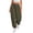 Army Green, variant on Womens Baggy Wide Leg Pants Casual Elastic Waisted Palazzo Harem Pants with Pockets Army Green,S