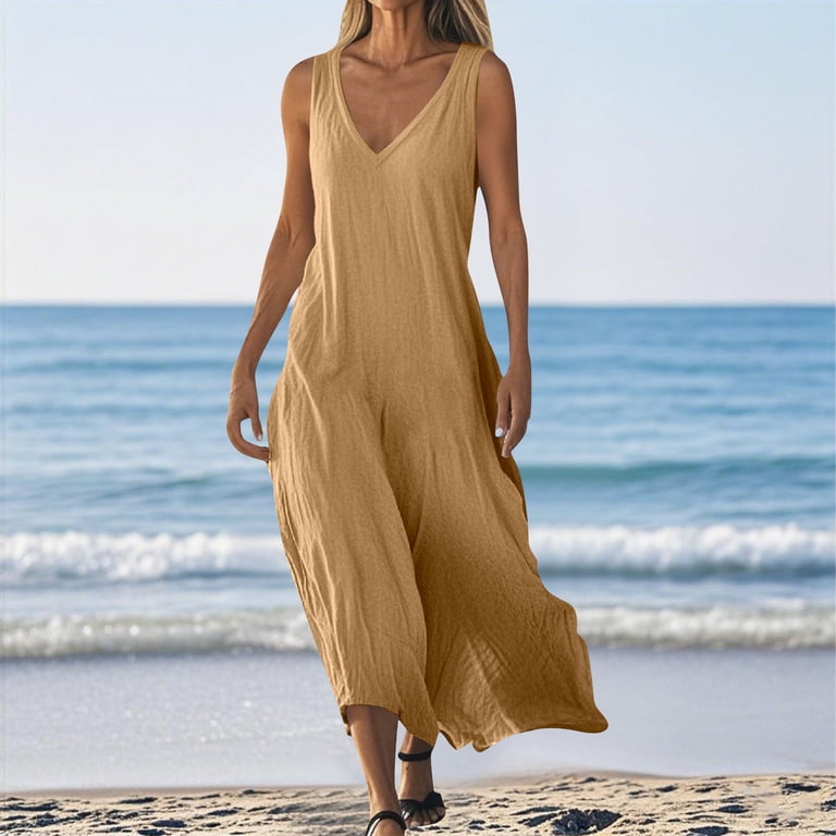 slim fit dress slacks Waverly Dress in Beige Check | Tiered Cotton Maxi Dress for Quiet Luxury,  Vineyard Weekends & Summer 2026 main image 1