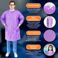 thumbnail image 5 of Purple SMS Disposable Lab Coats, Knit Cuffs and 3 Pockets, 10 Count, Medium, 5 of 9