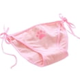 thumbnail image 2 of rygai Women Briefs Cute Claw Bandage Mid Waist Solid Color Sexy Lolita Panties Underpants Cartoon Underwear for Bedroom,Pink,One Size, 2 of 8