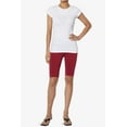 thumbnail image 6 of Women's PLUS Basic Stretch Cotton Span High Waist Above Knee Bermuda Short Leggings, 6 of 7