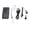 Black, variant on Xirurus Solar Powered Bibles Player 8GB Capacity Encrypted Portable Electronic Reader with Earphones Lanyard Portuguese Edition (5.12 inches / 13 cm)