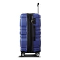 thumbnail image 3 of Luggage 3 Piece Set Suitcase, Expandable ABS Hardshell Lightweight Travel Suitcase with Spinner Wheels and TSA Lock, Carry On Luggage Suitcase with Adjustable Telescoping Handle, Navy, 3 of 8