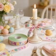 thumbnail image 4 of BAOPAI Easter Themed Ribbon with Egg and Bunny Checkered Patterns for Gift Wrapping Spring Holiday Decorations DIY Crafts Bows and Wreaths, 4 of 6