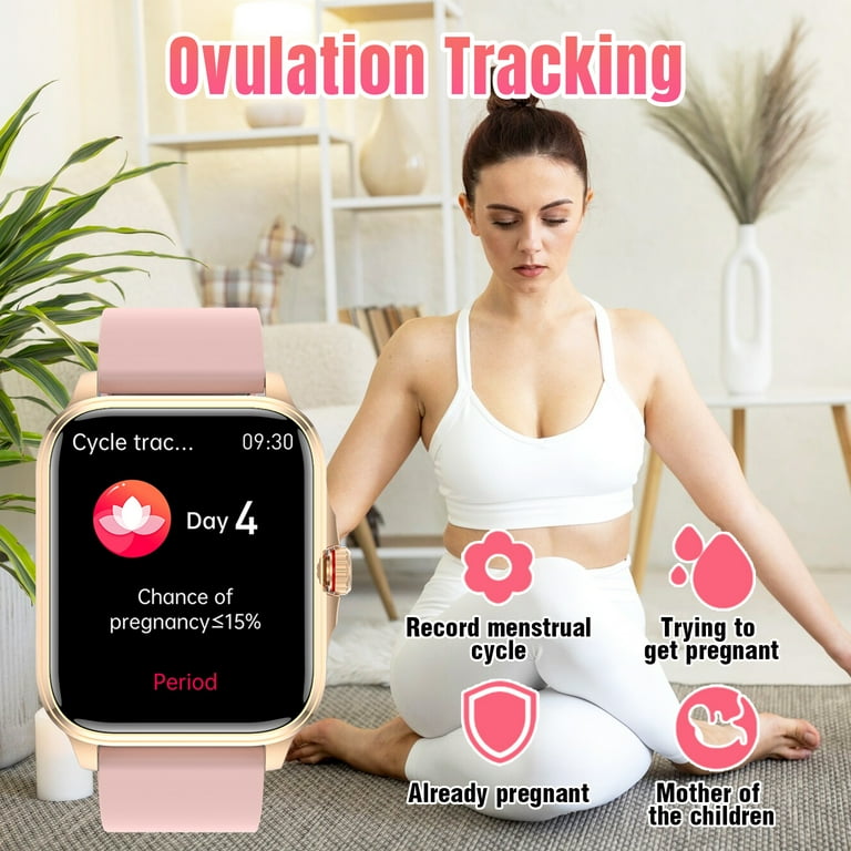 VIVISTAR Smart Watch for Android iPhone Full Touch HD Screen