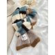 thumbnail image 1 of Bufanda cálida de mohair con dopamina para otoño e invierno, bufanda de punto a rayas gruesas para mujer, a juego, 1 of 6
