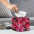 thumbnail image 3 of Honeii 's Orchids Flowers for Leather Square Tissue Box Cover Holder: A Stylish Organizer for Tabletops, Bathrooms, Cars & Offices, 3 of 5