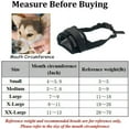 thumbnail image 2 of YOPTOP Muzzle for Dogs - Adjustable Soft Dog Muzzle for Small Medium Large Dog  Air Mesh Training Dog Muzzles for Biting Barking Chewing - Breathable Mesh & Soft Flannel Protects Dog Mo, 2 of 7