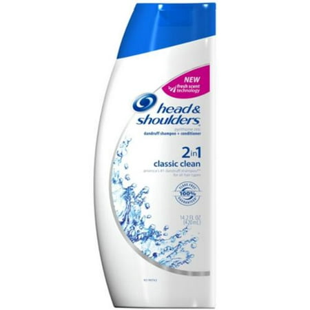 head & shoulders Classic Clean 2 en 1 Pellicules shampooing et revitalisant 14,20 oz (pack de 3)