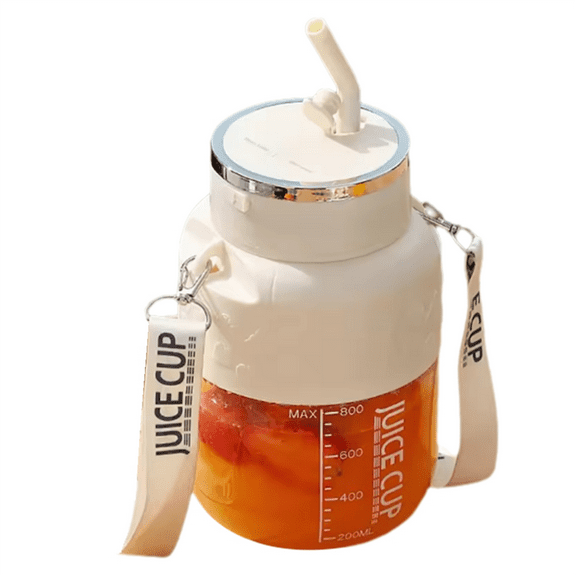 Wireless Portable Juicing Bucket Electric 800ml Cup Fresh Fruit Juicer with LargeCapacity and 10 StainlessSteel Blades,B