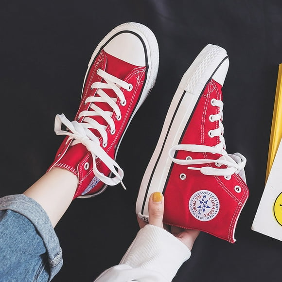High top canvas shoes for women, new student Korean version, couple style, trendy men's shoes, comfortable ins board shoes