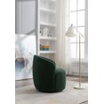 thumbnail image 7 of Swivel Accent Chair,Modern 360°Swivel Barrel Chair Leisure Chair,Accent Round Barrel Chair Reading Chair,Round Bucket Arm Chair with Comfy Tufted Back for Living Room Bedroom,Green, 7 of 7