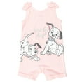 thumbnail image 4 of Disney Classics Patch Infant Baby Girls Romper and Headband Newborn to Toddler, 4 of 5