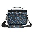 thumbnail image 2 of Dinosaur and Volcano Navy Blue Insulated Lunch Box for Women Men, Medium Leakproof Cooler Bag with Adjustable Strap, 10"x6.7"x8", 2 of 6
