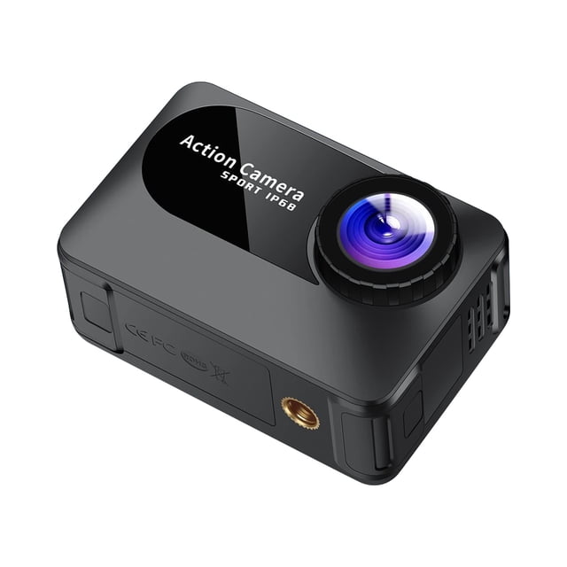 Cámara de Acción 4K Cámara de Acción 4K Estable, 4K Wifi Cámara Subacuática Remota Lente de Ángulo Amplio de Alta Definición, Cámara de Acción Deportiva Y Kit de Instalación de Accesorios Cámara de Ví