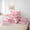 Blush Pink White, variant on Homewish Pastel Halloween Ghost 7-Piece Twin Bedding,Bat Candle Pumpkin Pattern Bedding Comforter Set,Light Pink Brown,Pink Reversible