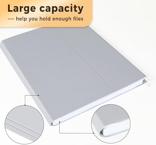 25 Pack Hanging File Folders, Gray Folders, Hanging File Folders Letter Size with 1/5-cut Tabs, Stay Organized for Your Home and Office Bulk File and Documents