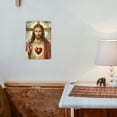 thumbnail image 3 of 1pc Divine Mercy Sacred Heart of Jesus Metal Tin Sign, Classic Style Wall Hanging Decorative Plaque, Multipurpose Vintage Religious Art for Home, Office, and Bar - 8x12 inch, Home Decoration, 3 of 8