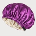thumbnail image 5 of Adjustable Silk Bonnet for Sleeping Women Double Layer Satin Bonnet Reduce Friction Prevent Frizz Curly Hair for Sleeping Silk Sleep Cap Hair Bonnet, 5 of 6