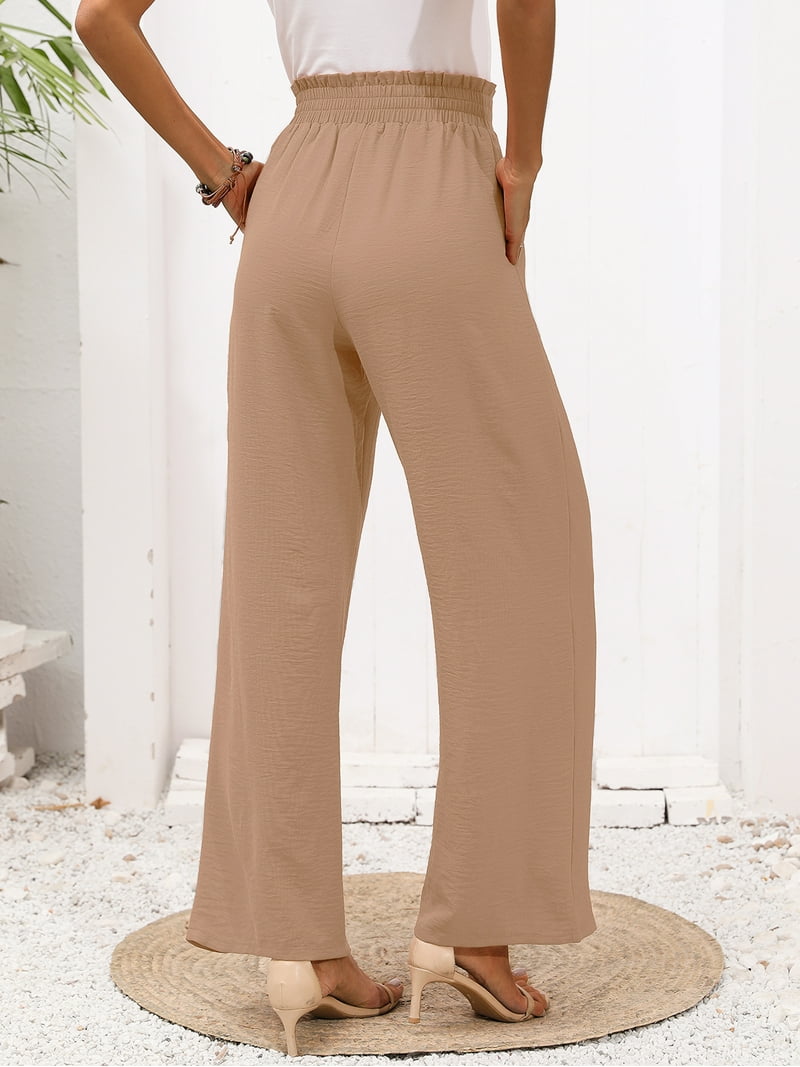【HI FI FNK】Hair Wool Wide Pants Women's High-waist Wide Leg Pant | WISKII Active