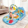thumbnail image 4 of Baby Gym Musical, Gimnasio de Actividades para Bebés con Piano y Juguetes, Tapete Musical con Juegos, Diseños Divertidos (Azul), 4 of 5
