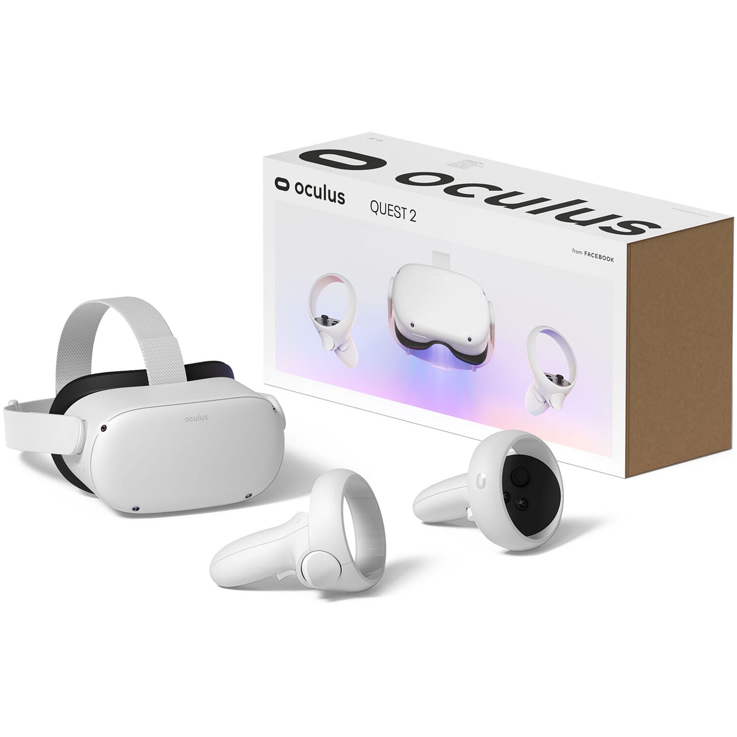 Oculus Quest 2 - Advanced All-In-One Virtual Reality Gaming Headset - White - Family Holiday Gaming Entertainment - 64GB Video - Walmart.com