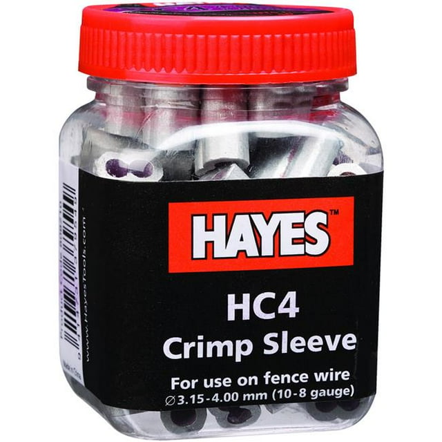 Hayes 808210 8 - 9 Gauge HC4 Crimp, Argent, Lot de 50