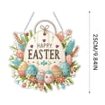 thumbnail image 2 of Easter Bunny Rabbit Wreath Decorations for Home Double-Sided Diamond Painting Window Decor Hanging Ornament 25Cm, 2 of 8