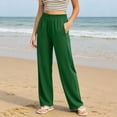 thumbnail image 6 of SOOMLON Scrub Pants for Women Plus Size Straight Leg Long Pants Elastic Waist Trousers with Pockets Soft Work Clothes, 6 of 6