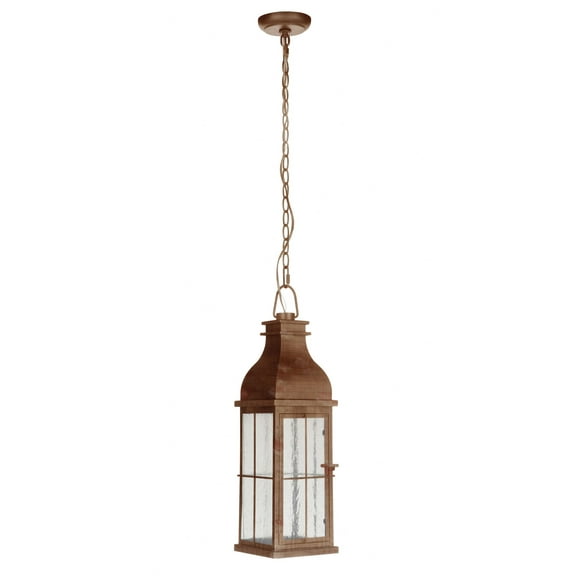 ZA1811-WC-LED Craftmade Lighting Vincent - 10W 1 LED Medium Outdoor Pendant In Traditional Style-22.5 Inches Tall and 7 Inches Wide-Weathered Copper