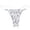 Grey, variant on Women's Panties Seamless Breathable Thongs For Women With Straps For Ladies Comfortable Microfiber Underwear White L