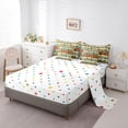 thumbnail image 3 of Homewish Vintage Puppy Paws 7 Pieces Full Size Bedding Sets,Rustic Farmhouse Cabin Full Size Bed in a Bag,Brown,Polkadot Reversible, 3 of 8