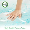 thumbnail image 3 of TINKLE WELL Memory Foam Mattress, 2" Thick Gel-Infused Cooling, Queen Size, CertiPUR-US Certified for Cooler, Pressure-Relieving Sleep, Blue, 3 of 7