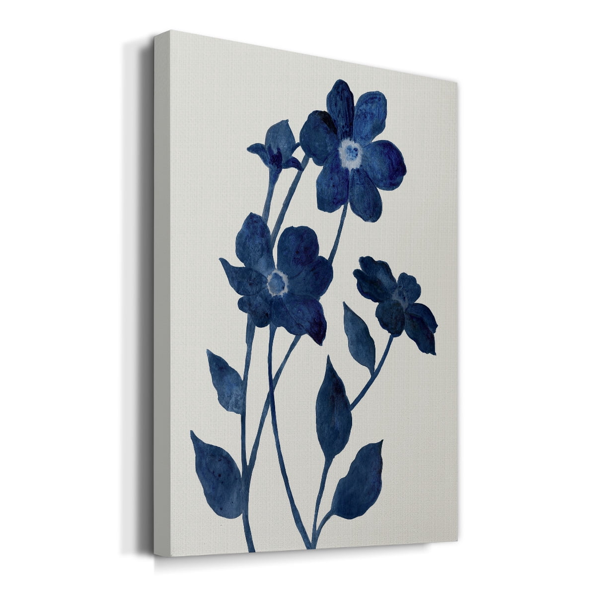 Indigo Bloom II Premium Gallery Wrapped Canvas - Ready to Hang