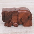 thumbnail image 5 of NOVICA Wood puzzle box, 'Staring Elephant', 5 of 7