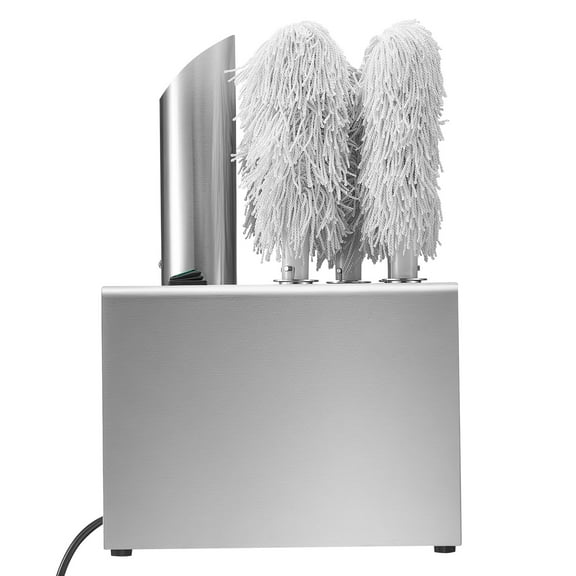 KFFKFF Glassware Shiner Device, 5-Brush Glass Refining Apparatus, 330 Glassware/Hour Electric Business Glass Shiner for Champagne Flutes, Ale Tumblers, Steins, Ideal for Eatery Tavern Kitchen