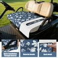 thumbnail image 4 of Delicate Floral Golf Cart Seat Protector 51" x 31" for Golf Cart Front Seat Microfiber Towel Style Cover, 4 of 8