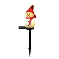 thumbnail image 2 of Uutvery Solar Christmas Snowman Ground Light, Resin Garden Patio Decor with Auto Dusk to Dawn, Waterproof, for Outdoor Ambiance, 2 of 6
