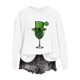 thumbnail image 1 of Camiseta de Cuello Redondo de la Blusa de la Impresión Suelta Casual para el Uso de Vacaciones, Camisetas de Navidad de Manga Larga de la Mujer con Detalles Festivos, 1 of 5