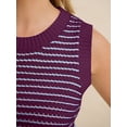 thumbnail image 4 of ANRABESS Sweater Vest for Women Striped Sleeveless Knit Tank Top, Lightweight Crewneck Casual Summer Pullover Shirt, 4 of 9