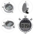 thumbnail image 3 of Cronómetro digital, pantalla LCD grande de mano, alarma diaria resistente al agua, temporizador de precisión de 1/100 segundos para fútbol, deportes, entrenamiento, 3 of 5