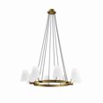 thumbnail image 1 of Modway Surround 8-Light Chandelier In White Satin Brass, 1 of 7