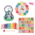 thumbnail image 1 of Juego De Juguetes Para Bebés, Rompecabezas De Alfabeto Seguro, Juguetes Infantiles De Madera, Instrumento De Xilófono, Laberinto De Cuentas Para El Hogar, 1 of 7