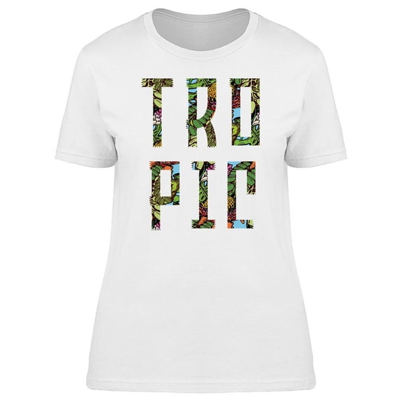 Tropic Words On Jungle Tee Women's -Image by Shutterstock