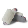 thumbnail image 3 of Dearfoams Women's Louise Fuzzy Cross Band Slide Slipper with Eyemask Gift Set, 3 of 6