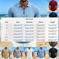 thumbnail image 3 of Stamzod Mens Quarter Zip Textured Shirts Dressy Casual Short Sleeve Collared Shirt Men V Neck Button Work Golf Shirts White XXXL, 3 of 8