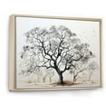 thumbnail image 2 of Designart "Oak Trees In Black And White III" Tree Oak Floater Framed Canvas Prints, 2 of 5
