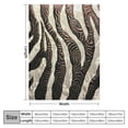 thumbnail image 4 of Orinice Zebra Print Stripe Pattern Warm Lightweight Blanket Soft Fleece Blankets for All Seasons - Perfect Decor for Living Rooms, Sofas, and Beds 60x80in, 4 of 6