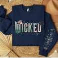 thumbnail image 4 of Wicked Pastel Print Sweatshirt | Magical Letter Graphic Cozy Pullover for Women, 4 of 7